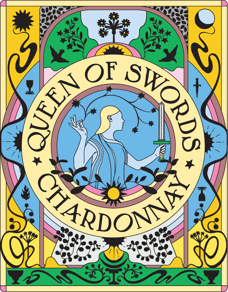 Queen of Swords Chardonnay Print