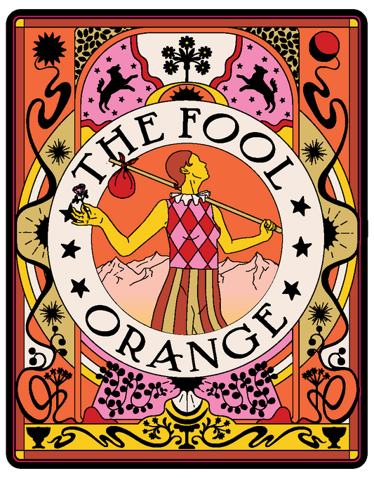 The Fool Orange Print